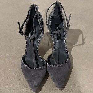 White House Black Market Charcoal Heels